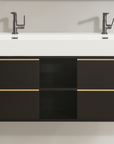 Fiona his and hers wall hung vanity set 1400mm X 500mm