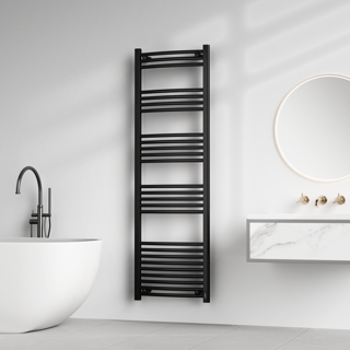 Aurelux Heated towel rail matte black