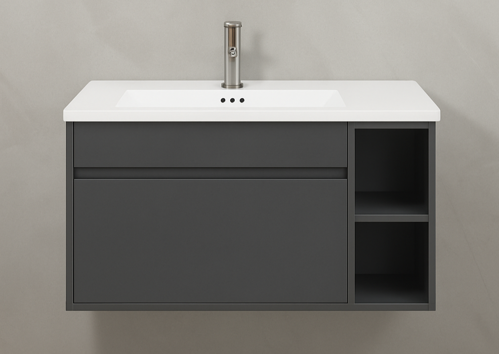 Lumen wall hung vanity cabinet 800mm X 500mm