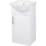 Ajax Tealby Gloss White 450mm Vanity Unit with Basin