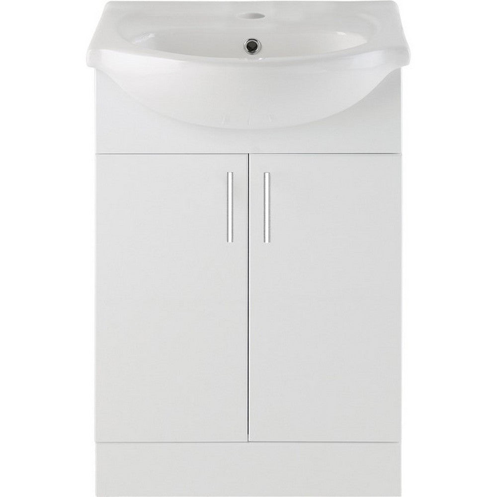 Ajax Tealby Gloss White 560mm Vanity Unit with Basin