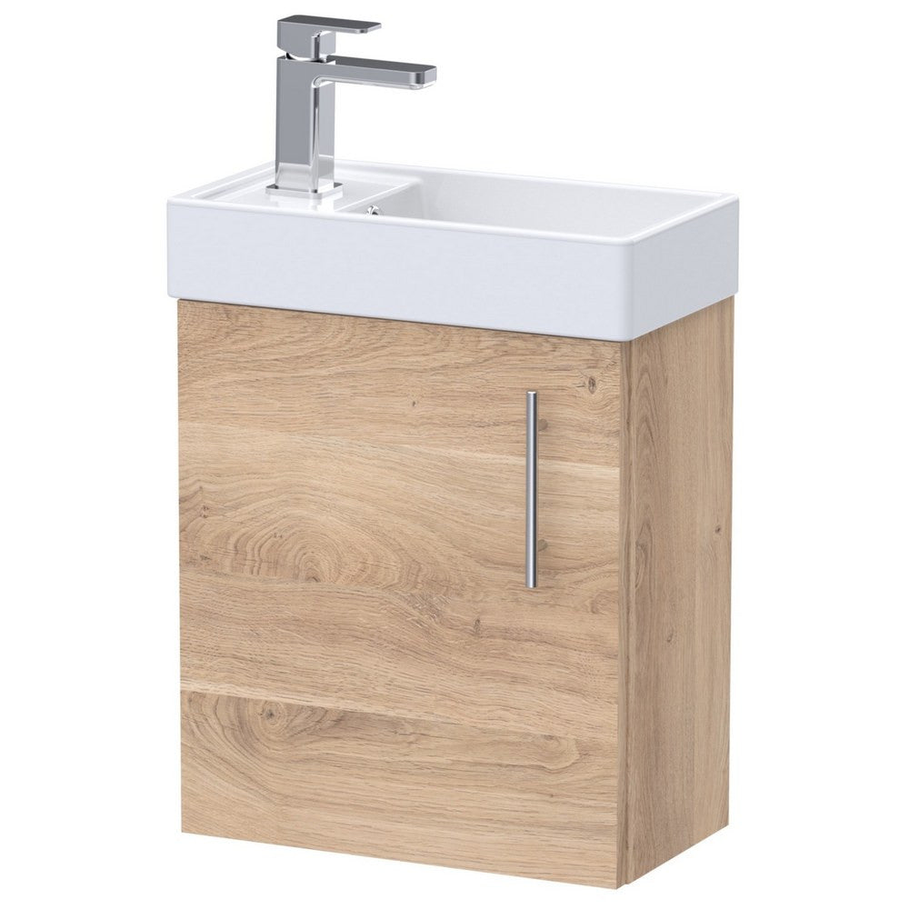 Nuie Vault 400mm Wall Hung Gloss White Vanity Unit with Basin