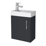 Nuie Vault 400mm Wall Hung Gloss White Vanity Unit with Basin