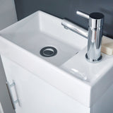 Scudo Lanza 400mm Wall Hung Cloakroom Vanity Unit with Basin – Gloss White