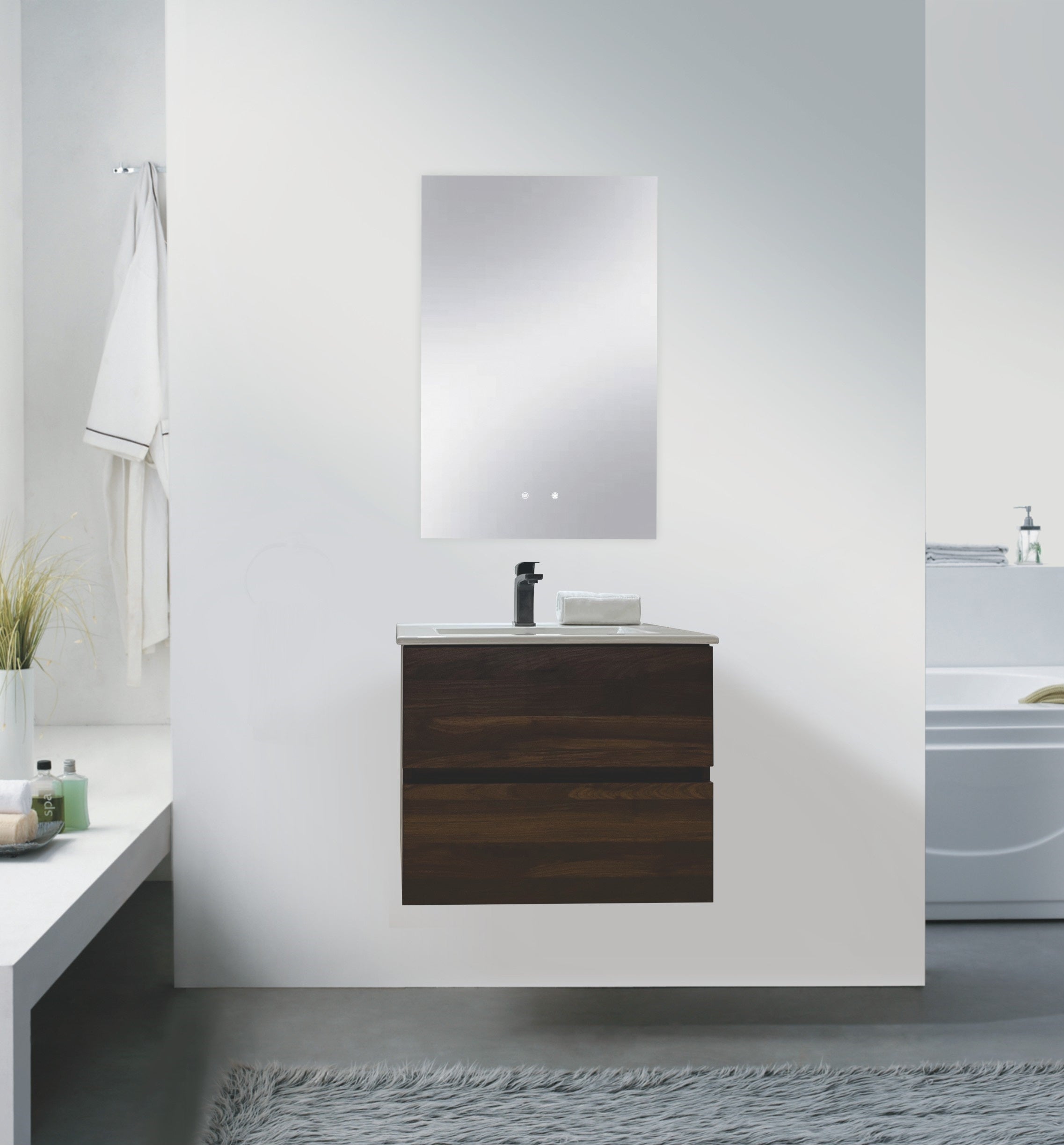 Silka Wall Hung Vanity Set 600mm X 500mm