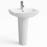 Bathroom Basic white ceramic Set - 4 Items