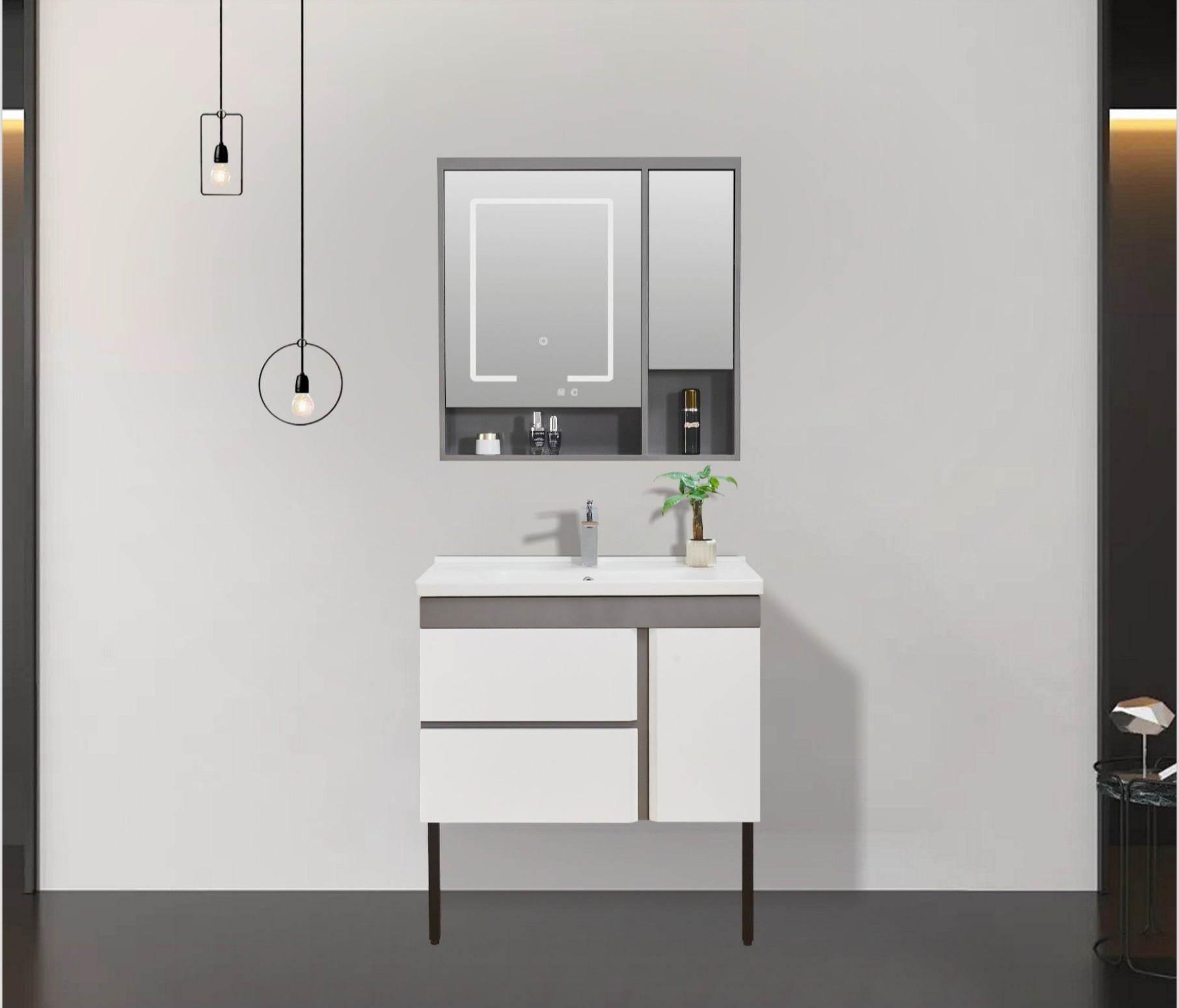 Luz Wall Hung Vanity Set 800mm X 500mm