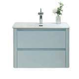 Leah Baby Blue wall hung vanity 700mm