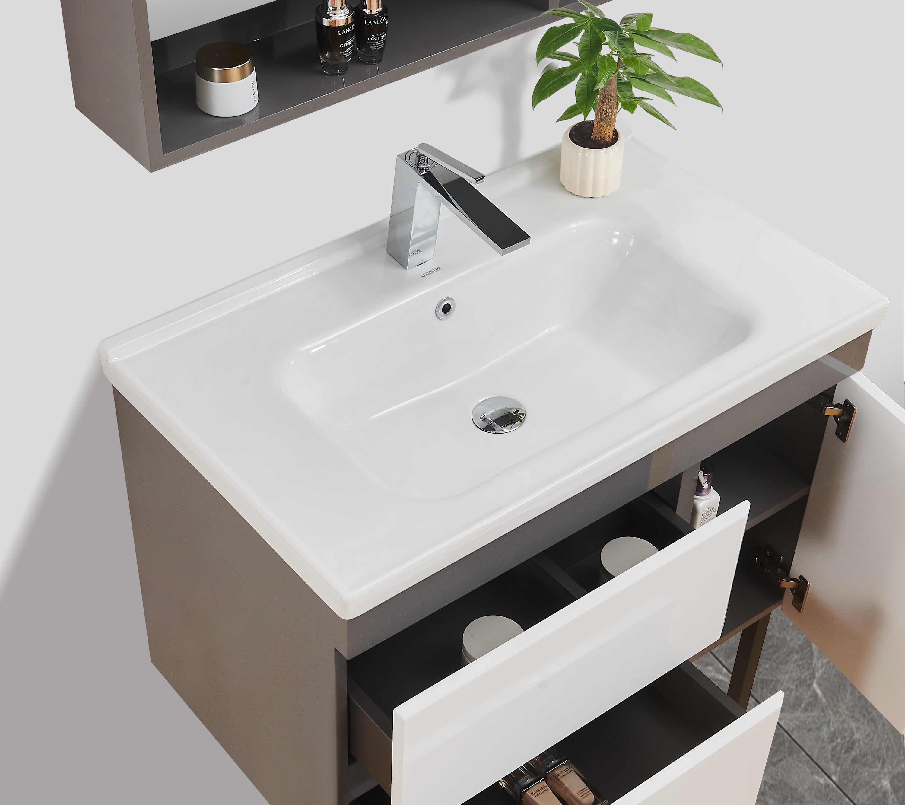 Luz wall hung cabinet vanity 800mm X 500mm