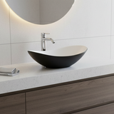 Marvel Countertop Basin Matte Black Oval 605MM