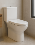 Bathroom Basic white ceramic Set - 4 Items