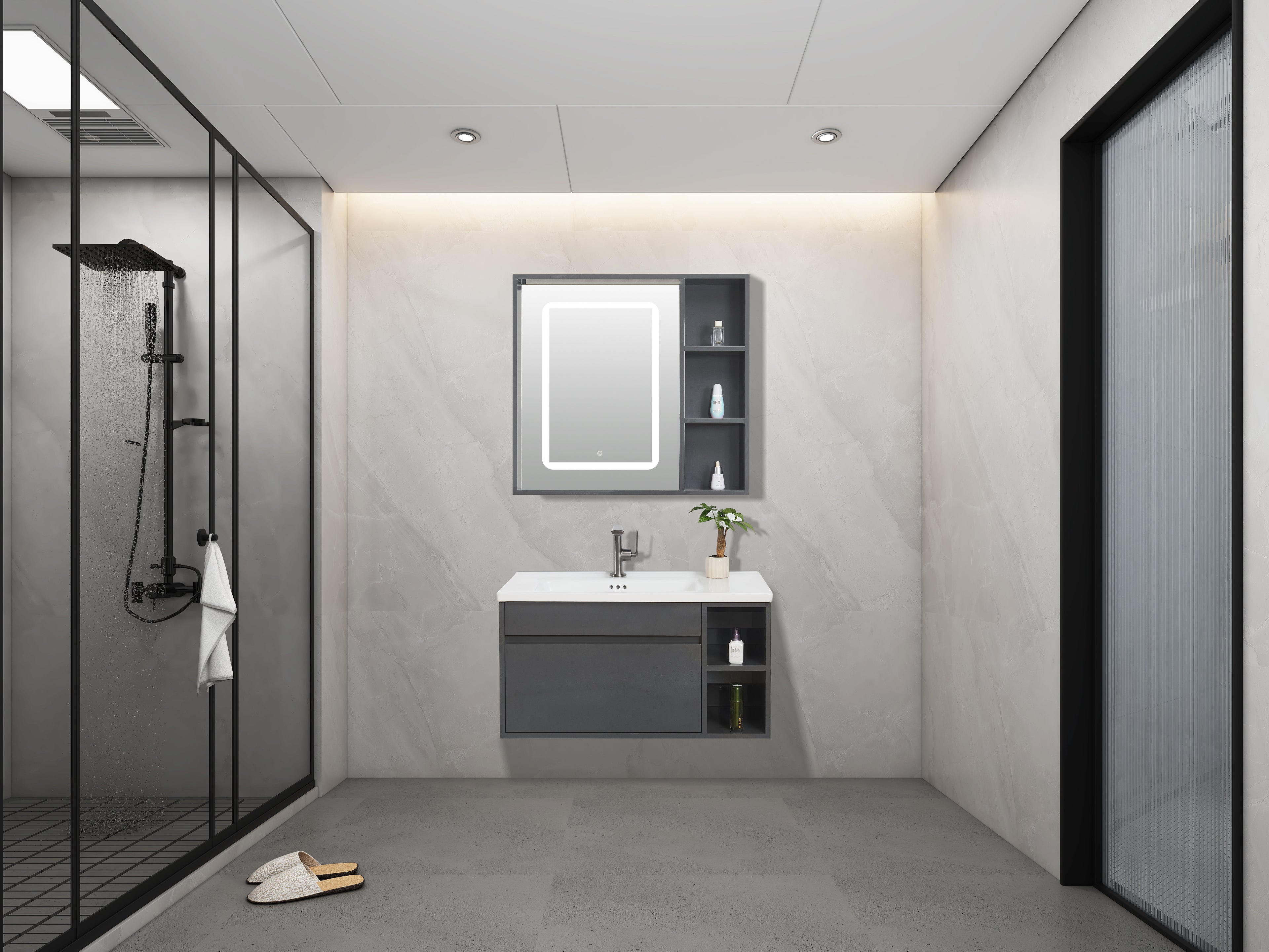 Lumen Wall Hung Vanity Set 800mm X 500mm