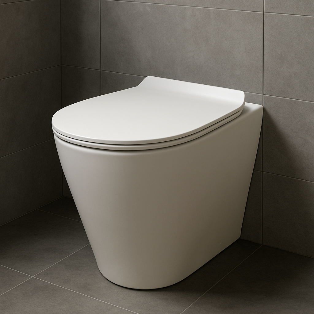 Calm White back to wall rimless toilet