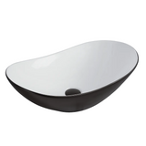 Marvel Countertop Basin Matte Black Oval 605MM