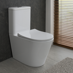 Halo White Wall Flushed Close Coupled Toilet - Including Toilet Seat