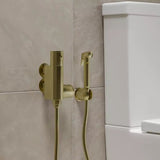 Luxury Brushed Brass Gold Thermostatic Douche Bidet Kit