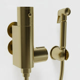 Luxury Brushed Brass Gold Thermostatic Douche Bidet Kit