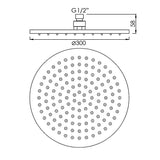 Aviro thermostatic shower mixer polished chrome