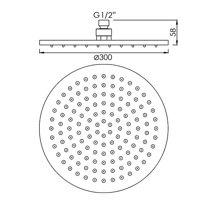 Aviro thermostatic shower mixer matte black