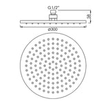 Aviro thermostatic shower mixer matte black