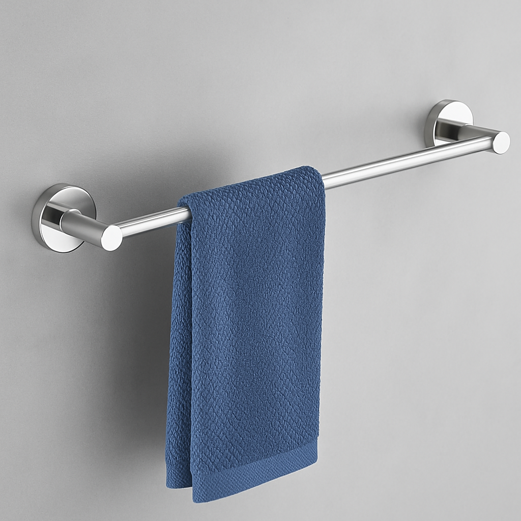 Luti Single Towel Bar Polished Chrome