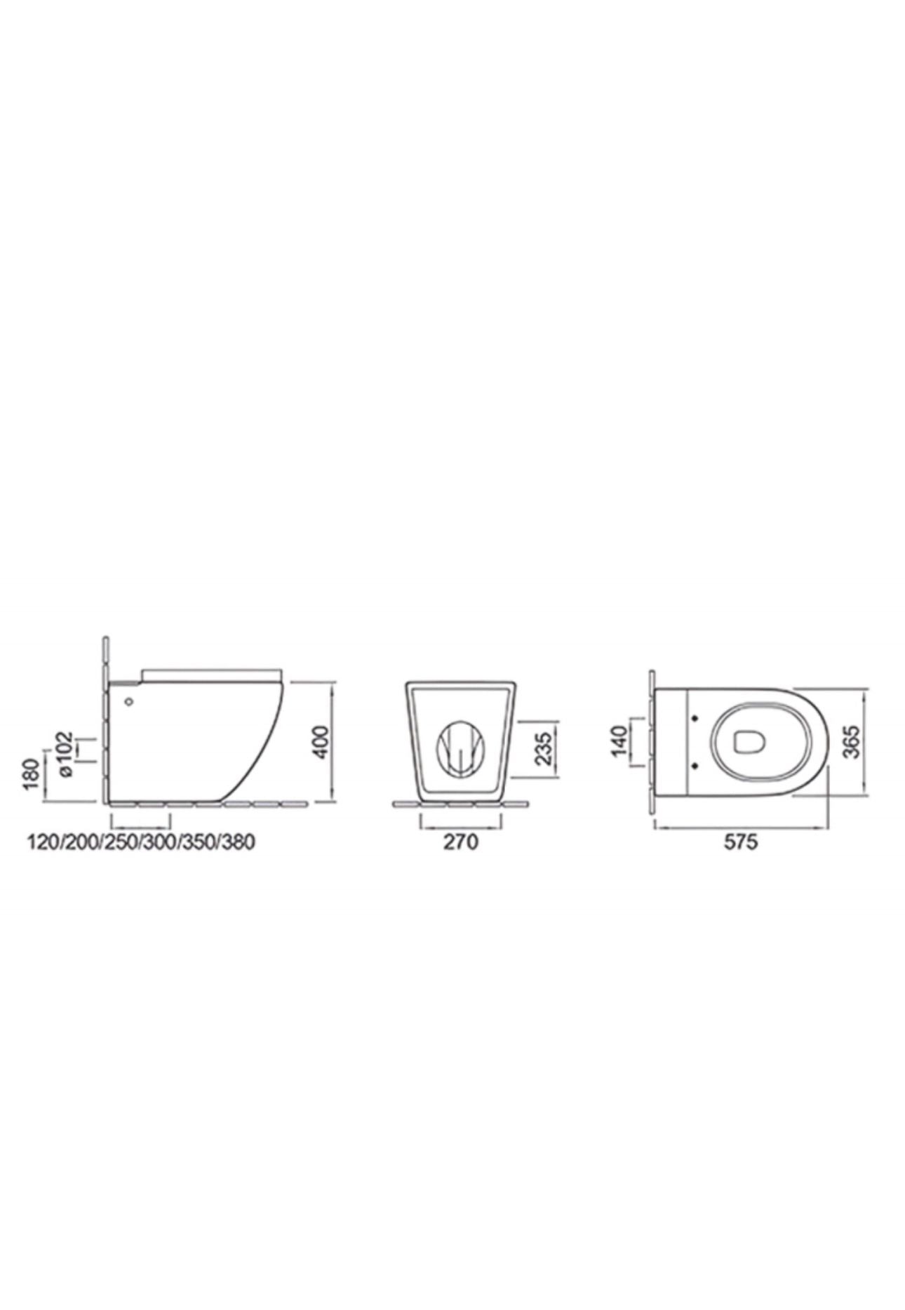 Bliss Tankless Floor Mounted Toilet -Including Toilet Seat