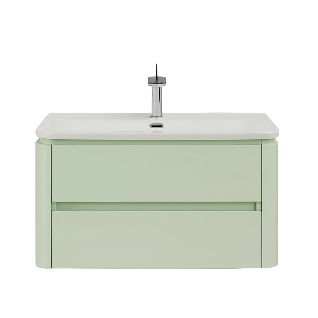 Noble Lime Green wall hung vanity 800mm