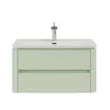 Noble Lime Green wall hung vanity 800mm