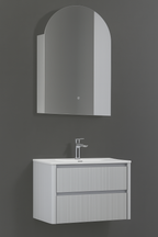 Vano Wall Hung Fluted Vanity Set 600mm X 500mm